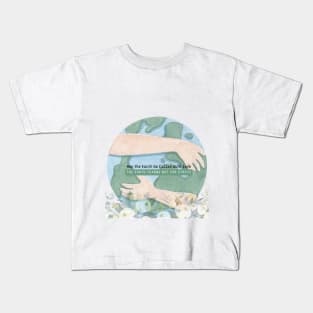 Harmony of Life: Embracing the Earth Design Kids T-Shirt